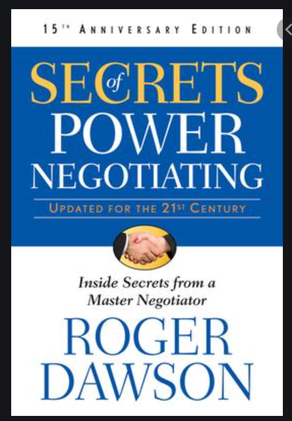 Resumen de "Secrets of power negotiating" de Roger Dawson