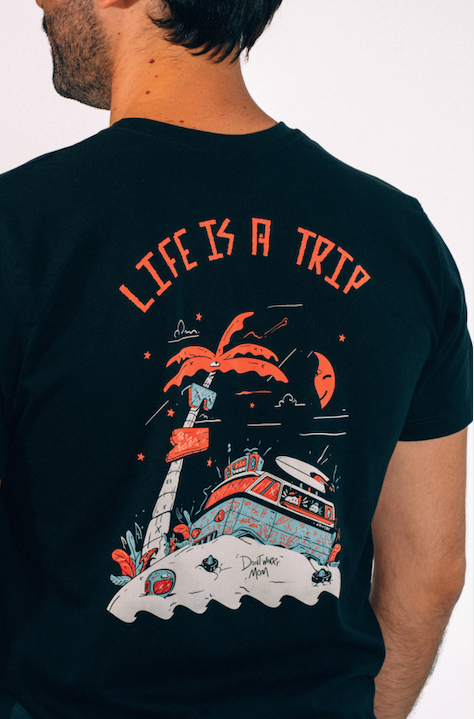 Life is a trip (t-shirt + 5 panel cap)